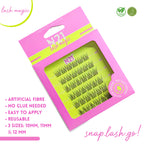 N21™ Lash Magic No-Glue Press-On Lashes (10–12mm Wispy), 36 Lash Cluster Pieces