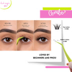 N21™ Lash Magic Duo No-Glue Top + Bottom Lash Clusters (6mm & 13mm), 36 Pieces