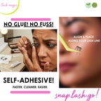 N21™ Lash Magic No-Glue Press-On Lashes (10–12mm Wispy), 36 Lash Cluster Pieces