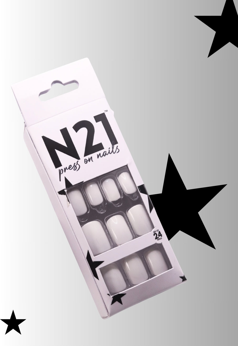 Frostie White (Neha’s Go-To) Press-On Nails | Classic White Squoval Nails