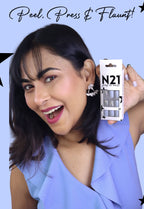 Glitter Blue Press-On Nails – Powder Blue Glitter Squoval Nails