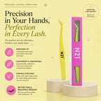 N21™ Professional Angled Lash Tweezer – Ultra Precision Stainless Steel Tool
