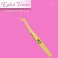 N21™ Professional Angled Lash Tweezer – Ultra Precision Stainless Steel Tool