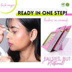 N21™ Lash Magic No-Glue Press-On Lashes (10–12mm Wispy), 36 Lash Cluster Pieces
