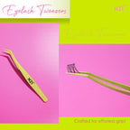 N21™ Professional Angled Lash Tweezer – Ultra Precision Stainless Steel Tool