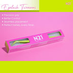 N21™ Professional Angled Lash Tweezer – Ultra Precision Stainless Steel Tool
