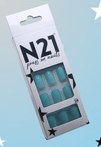 Seamist Press-On Nails – Medium Squoval Sea Blue & Green Press On Nails