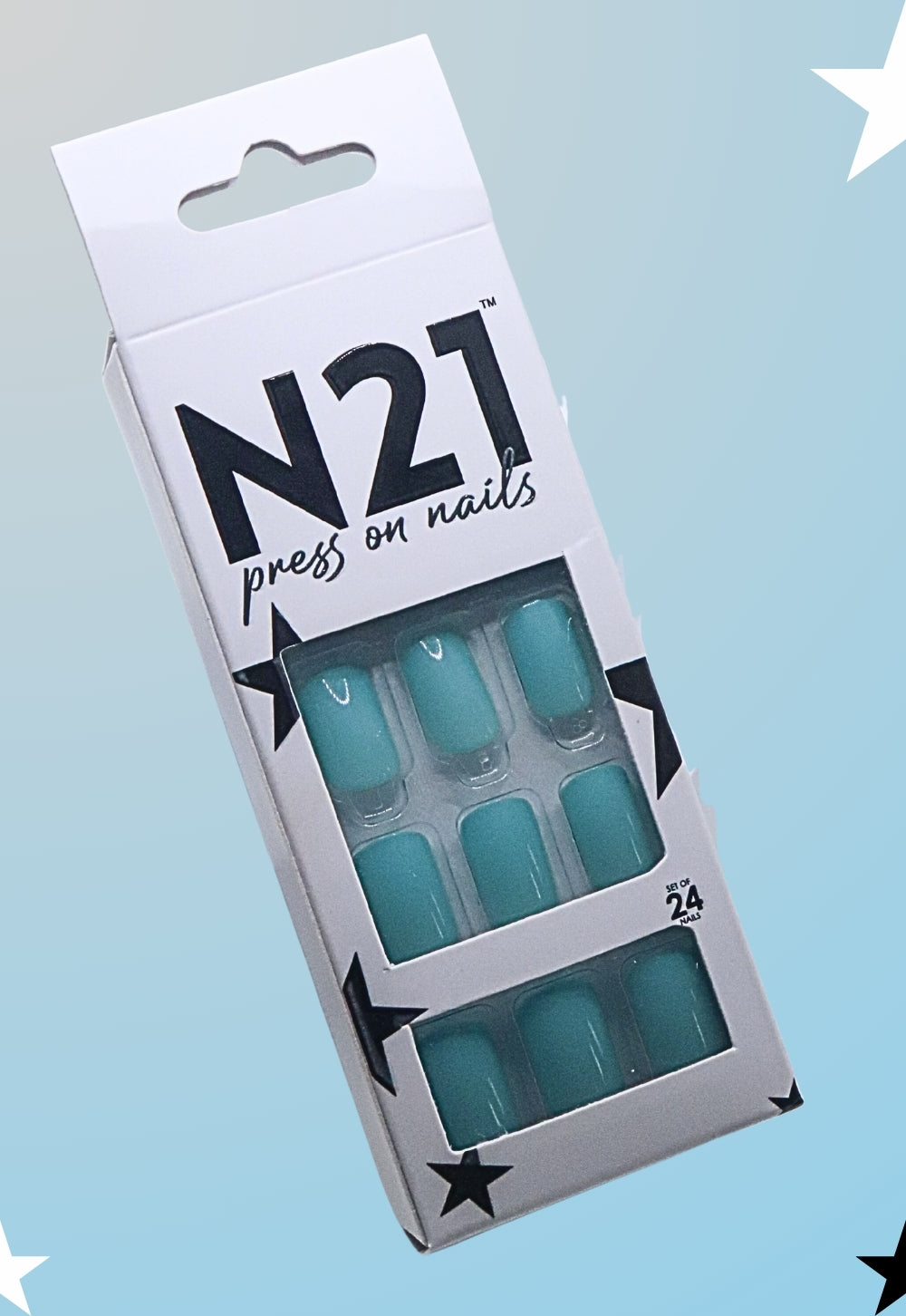 Seamist Press-On Nails – Medium Squoval Sea Blue & Green Press On Nails