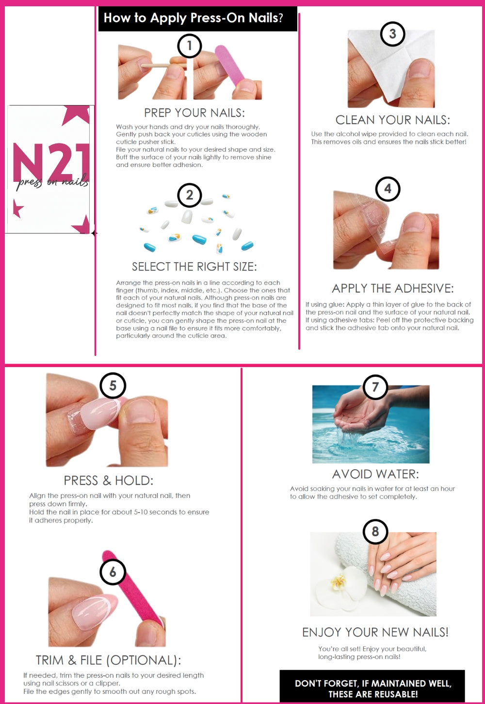 Metallic Chrome Press-On Nails – Baby Pink Chrome Almond Nails