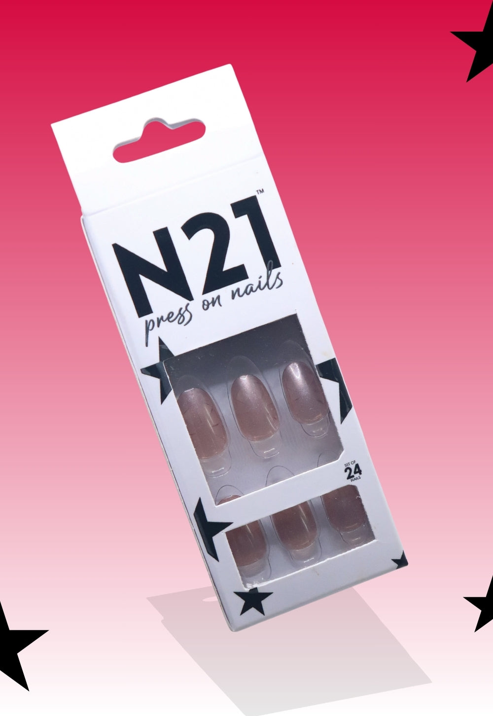 Rosy Dusk Press-On Nails – Medium Squoval Muted Rose Shimmer Nails