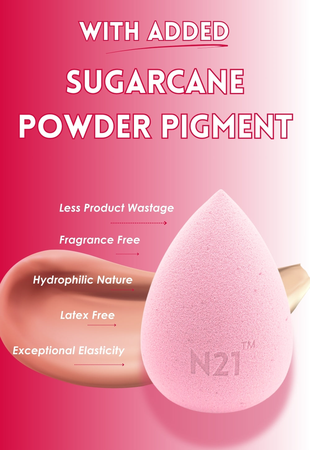 Candytini Beauty Sponge for Flawless Makeup Blending | Foundation & Concealer Sponge