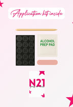 Rose Quartz Press-On Nails | Soft Blush Pink Glossy Nails | N21 (Set of 30)