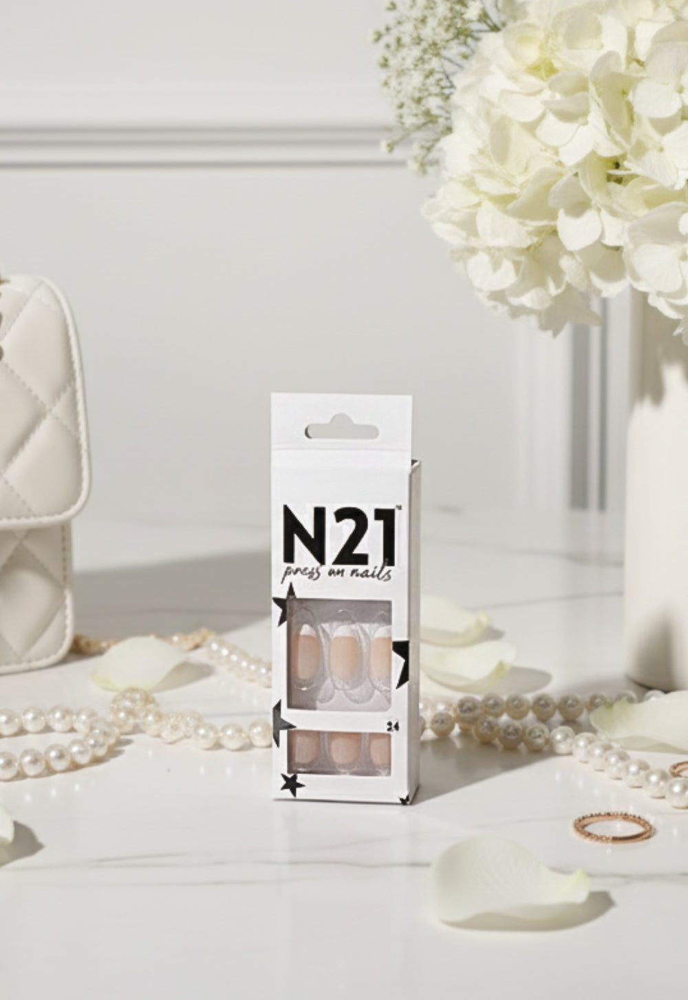 White French Press-On Nails – Classic White French Tip Nails