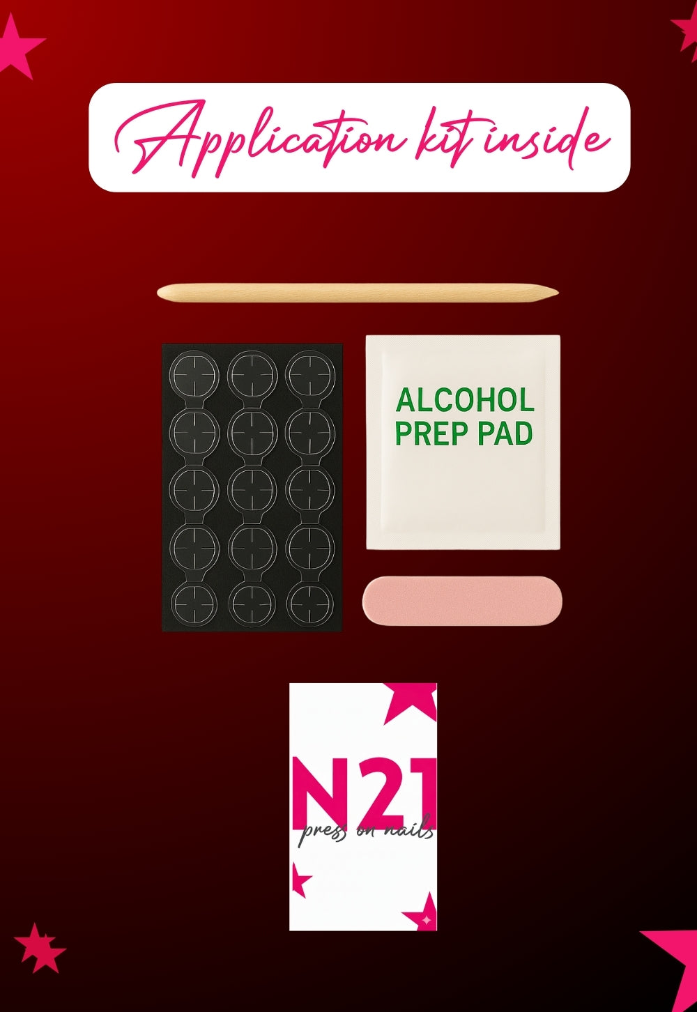 Jolly Red Press-On Nails – Medium Squoval Holiday Red Press On Nails