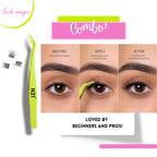 N21™ Lash Magic No-Glue Press-On Lashes (10–12mm Wispy), 36 Lash Cluster Pieces
