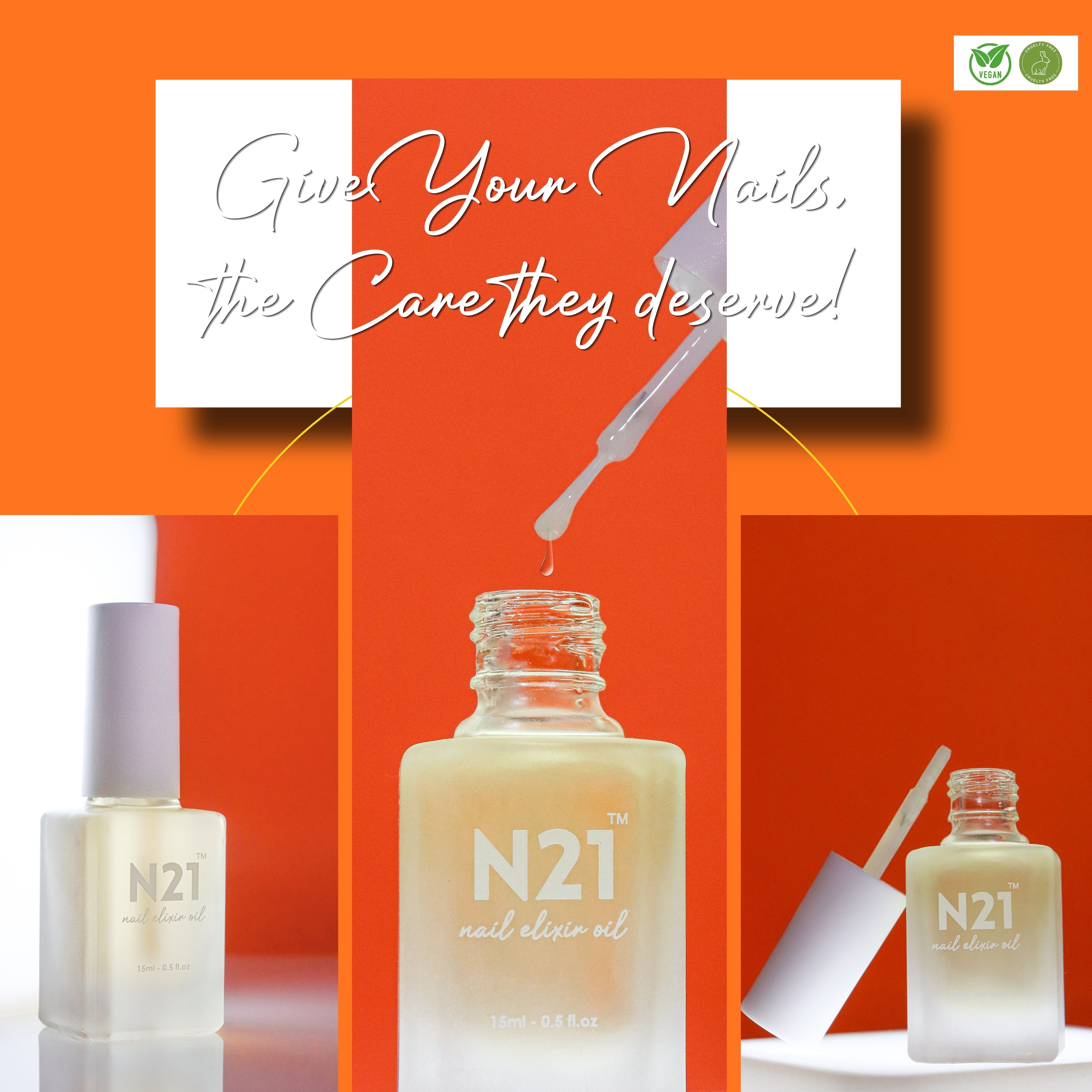 Nail Elixir Oil – Hydrating Cuticle & Nail Care Oil for Stronger, Healthy Nails