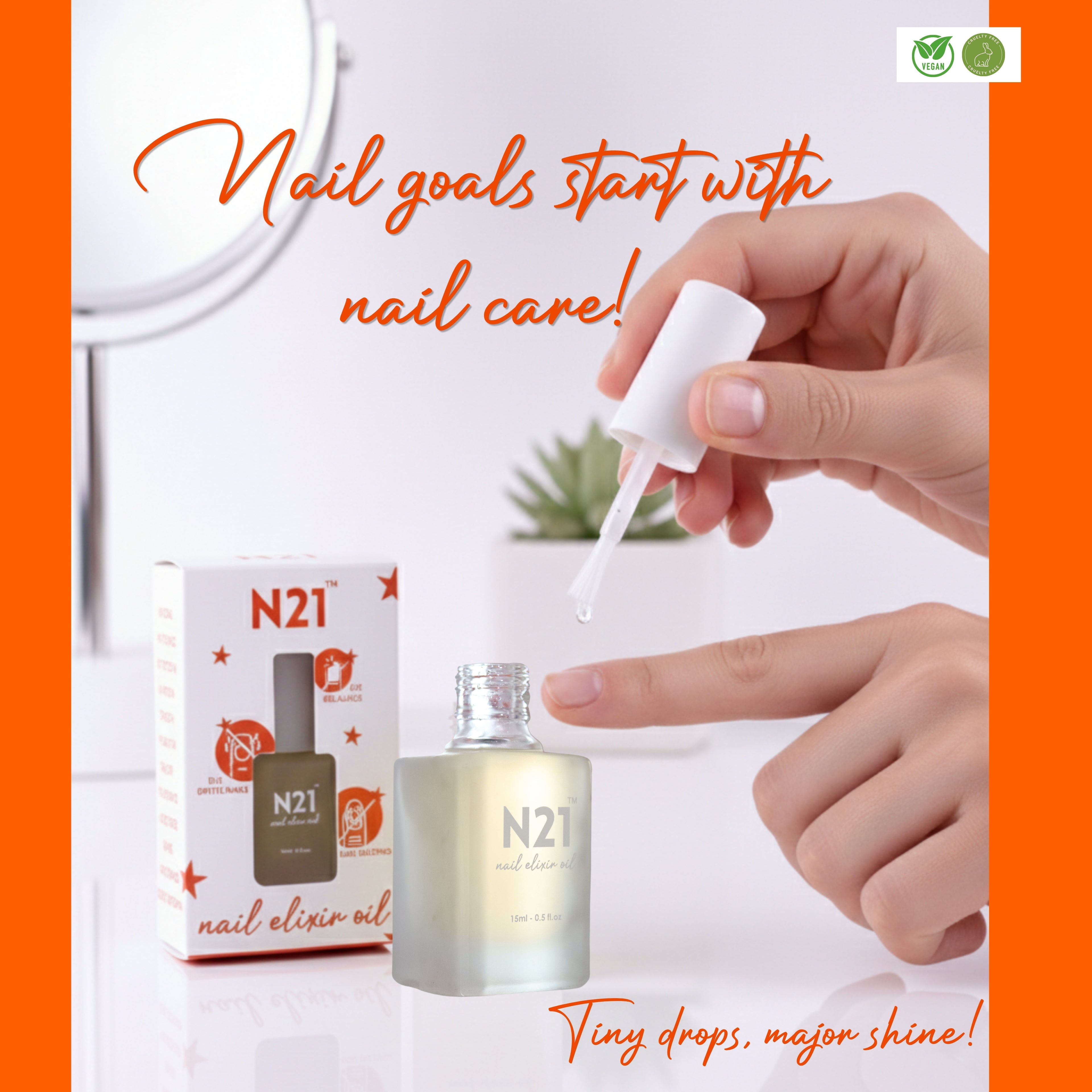 Nail Elixir Oil – Hydrating Cuticle & Nail Care Oil for Stronger, Healthy Nails