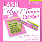 N21™ Lash Magic No-Glue Press-On Lashes (10–12mm Wispy), 36 Lash Cluster Pieces