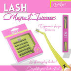 N21™ Lash Magic No-Glue Press-On Lashes (10–12mm Wispy), 36 Lash Cluster Pieces