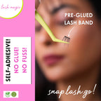 N21™ Lash Magic No-Glue Press-On Lashes (10–12mm Wispy), 36 Lash Cluster Pieces