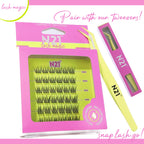 N21™ Lash Magic No-Glue Press-On Lashes (10–12mm Wispy), 36 Lash Cluster Pieces