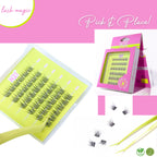 N21™ Lash Magic No-Glue Press-On Lashes (10–12mm Wispy), 36 Lash Cluster Pieces