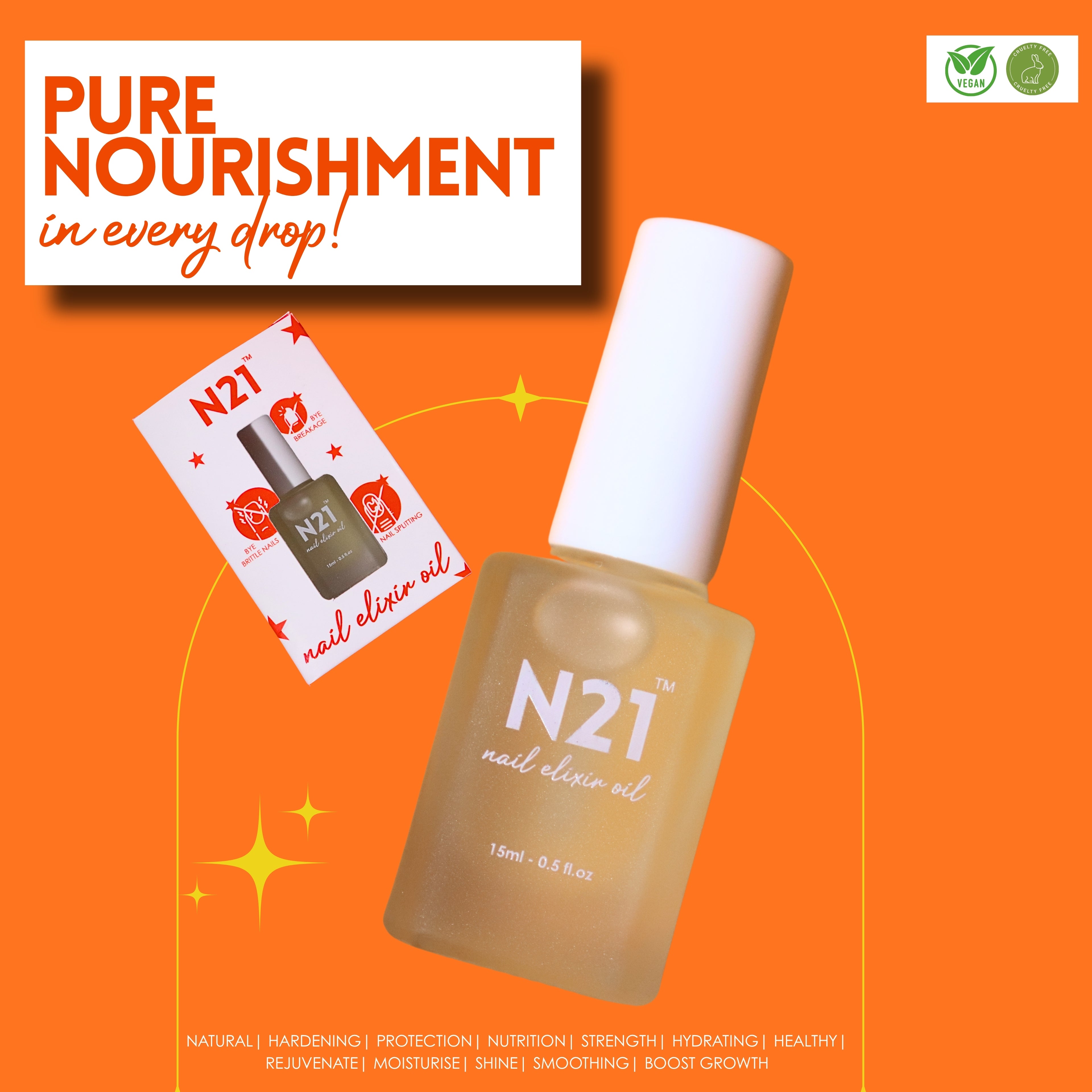 Nail Elixir Oil – Hydrating Cuticle & Nail Care Oil for Stronger, Healthy Nails