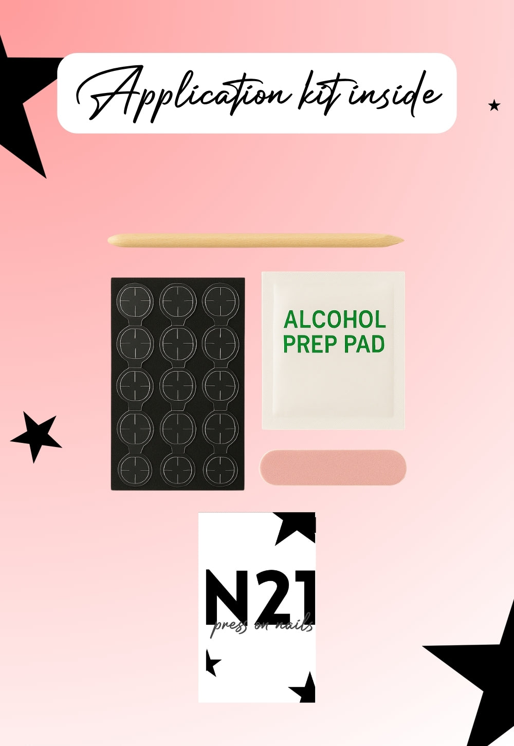 Peachy French Press-On Nails – Medium Oval Peach French Tip Nails