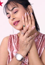 Rose Quartz Press-On Nails | Soft Blush Pink Glossy Nails | N21 (Set of 30)