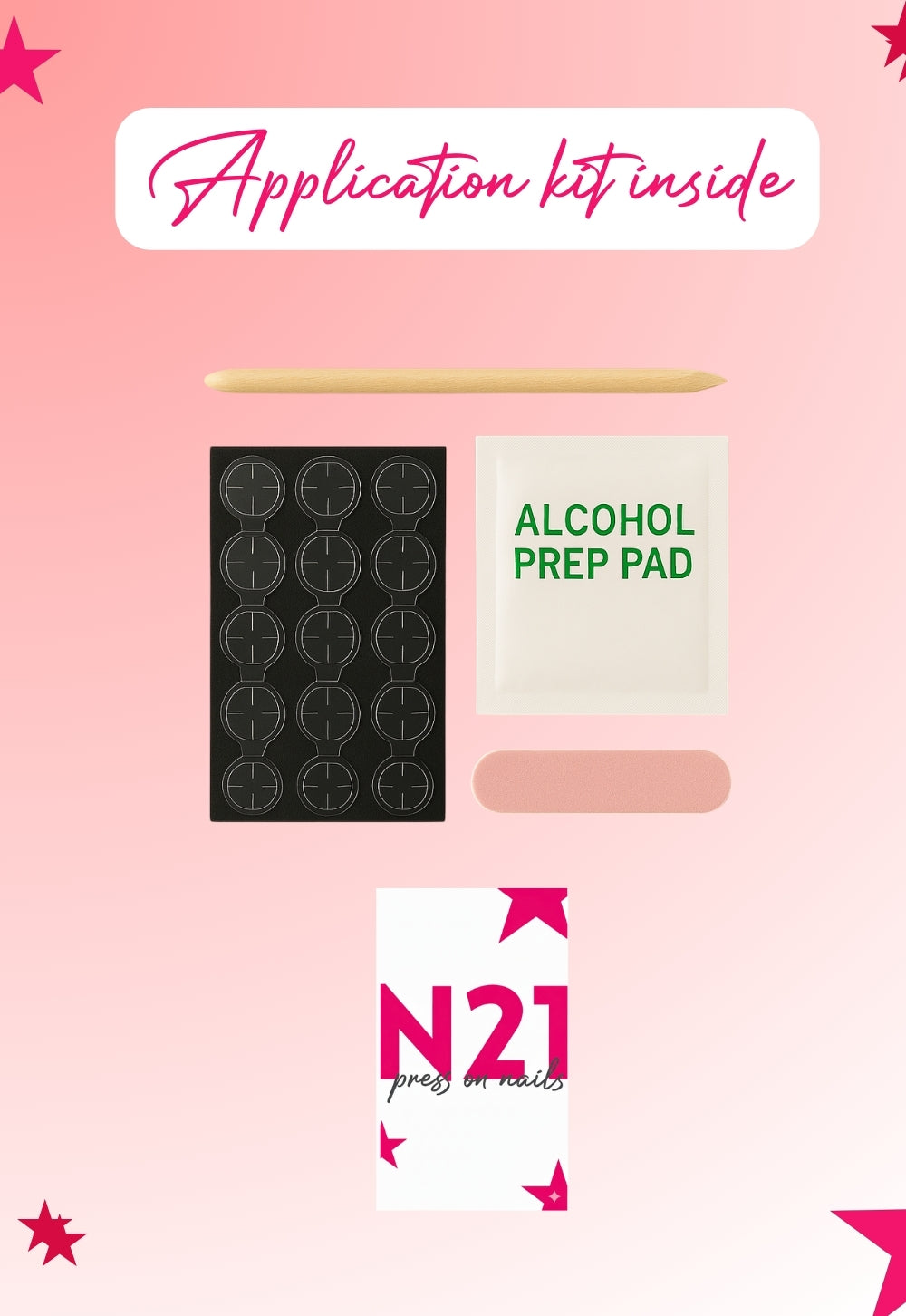 Peach Chrome Press-On Nails – Matte Peach Almond Nails with Chrome Accent | Set of 14