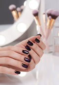 Cat Eye – Violet Vision Press-On Nails – Black & Purple Cat Eye Effect Nails