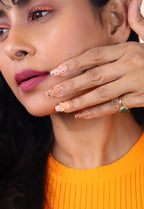 Coral Love Press-On Nails – Coral Pink Squoval Nails (Set of 30)