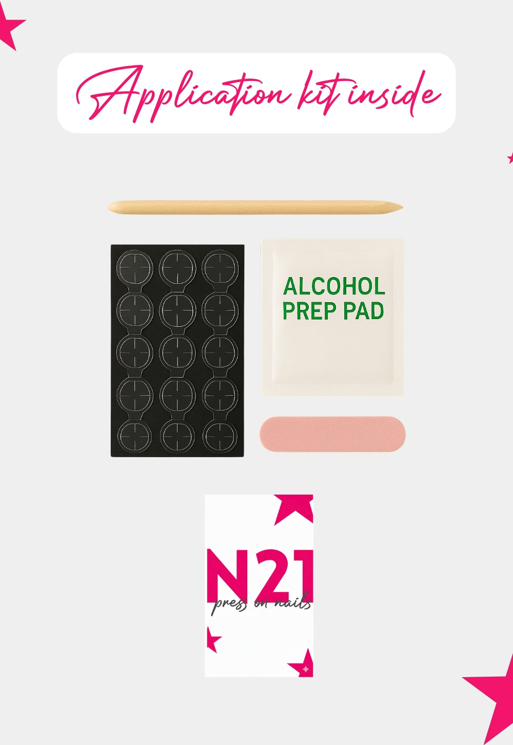 French Luxe Press-On Nails – Classic French Tips Medium Squoval