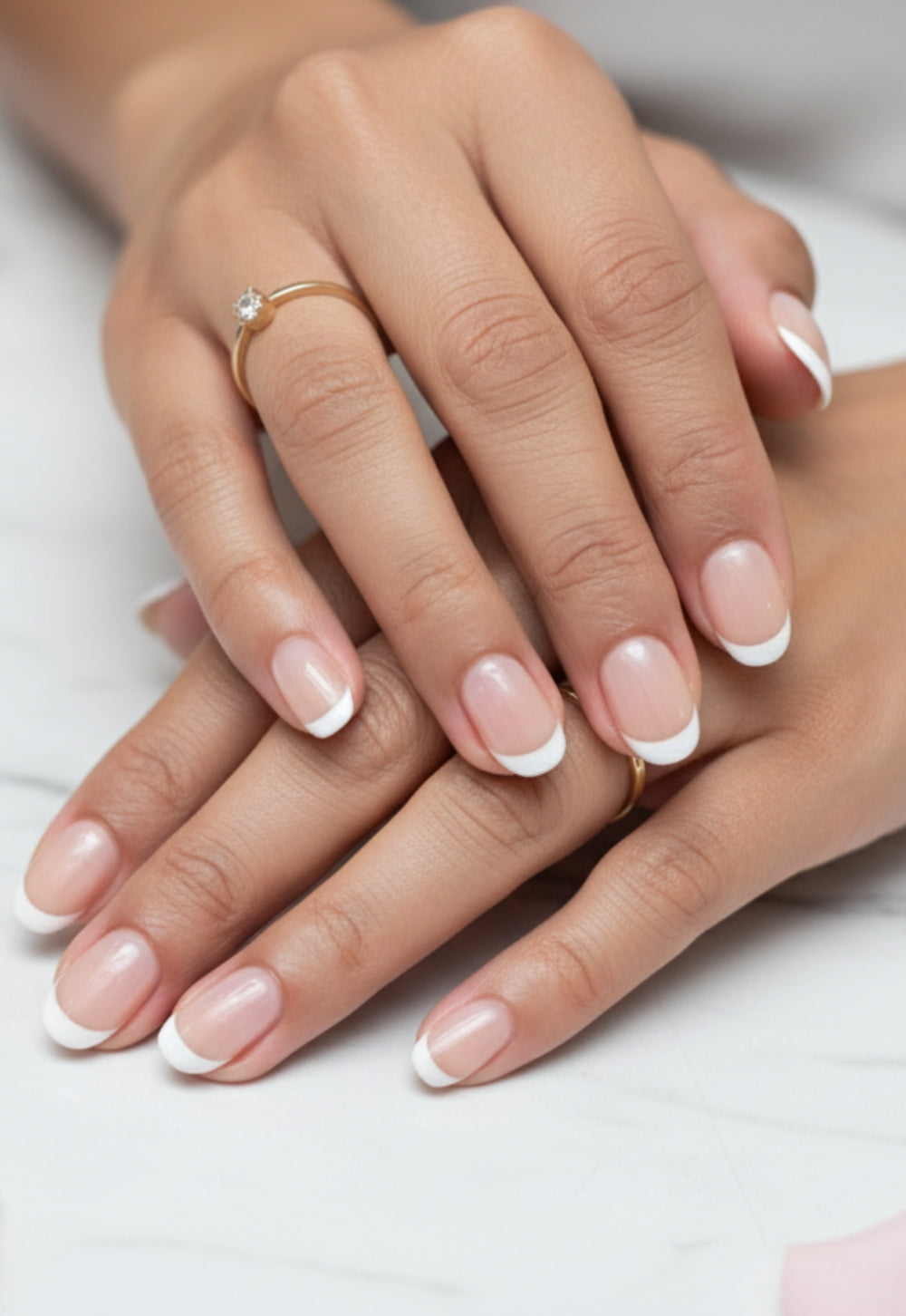 White French Press-On Nails – Classic White French Tip Nails