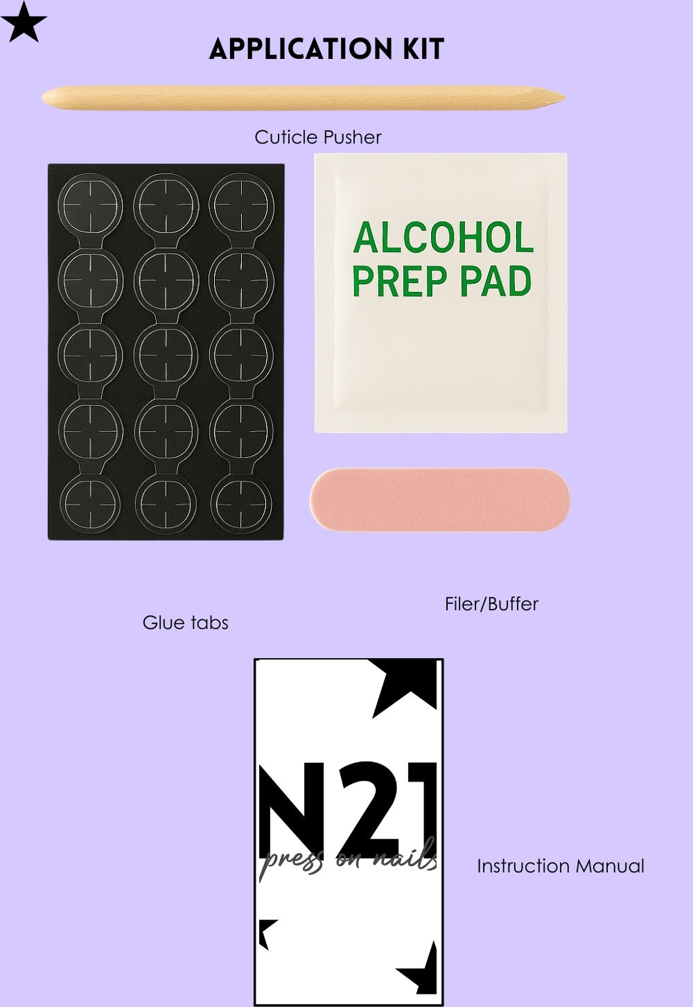 Purple Luxe Press-On Nails – Matte Lavender Squoval Nails