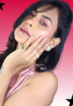Rosy Dusk Press-On Nails – Medium Squoval Muted Rose Shimmer Nails