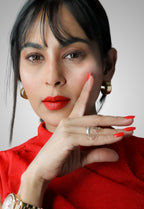 Cherry Red Press-On Nails – Medium Squoval Classic Red Nails